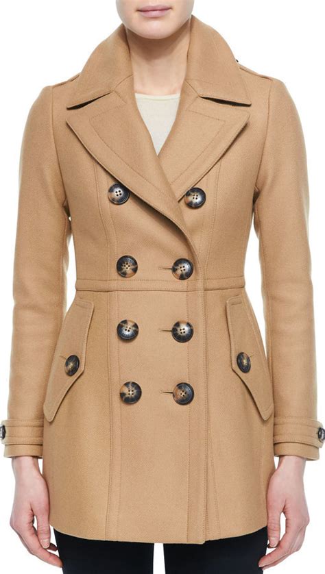 burberry brit dillsmead military wool-blend peacoat|Men's Burberry Overcoats & Peacoats .